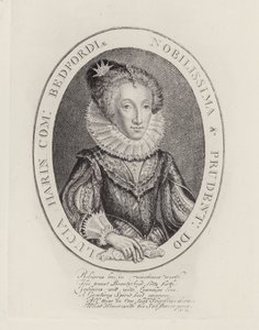 Lucy Harrington, Bedford Kontesi (gravür) by English School
