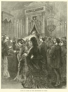 1871 Paris Başpiskoposunun eyaletinde yatarken by English School