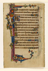 MS 1-2005, fol. 80v: Çıplak Müzisyen, Macclesfield Mezmurundan marjinal dekorasyon, Sarum Kullanımı, Doğu Anglia, c.1330 by English School