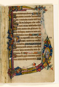 MS 1-2005, fol. 85r: Köpekli bir Penitant, Macclesfield Psalter