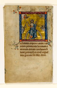 MS 1-2005, fol. 8v: Yargıda Mesih, Macclesfield Psalter