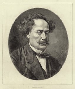Bay Alexandre Dumas (gravür) by English School