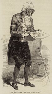 M Bouffe "Le Pere Turlututu" olarak (gravür) by English School