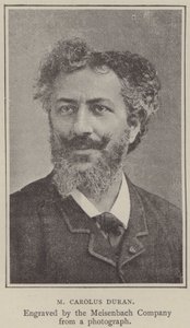 M Carolus Duran (gravür) by English School