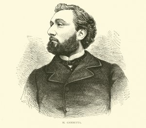 M Gambetta, Eylül 1870 by English School