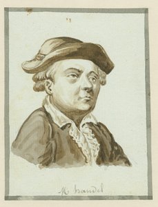M. Handel, 19. yüzyıl ortası (kağıt üzerine mürekkep) by English School