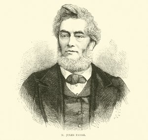 M Jules Favre, Eylül 1870 by English School