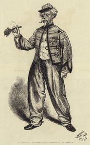 M Marius, "Nemesis" de Roland-de-Roncevaux-Ramponneau olarak (gravür) by English School