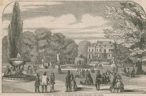 Tüm ulusların M Soyers Sempozyumu, Gore House, Kensington - bahçeler by English School