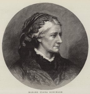 Madam Clara Schumann (gravür) by English School