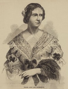 Madam Jenny Lind Goldschmidt (gravür) by English School