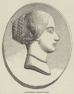 Matmazel Caroline Duprez (gravür) by English School