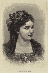 Bayan Marie Roze (gravür) by English School