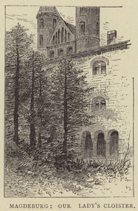Magdeburg, Meryem Ana Manastırı (gravür) by English School