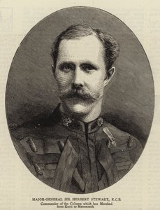 Tümgeneral Sir Herbert Stewart, KCB (gravür) by English School