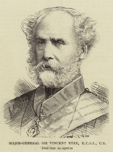 Tümgeneral Sir Vincent Eyre, KCSI, CB (gravür) by English School