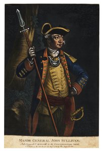 Tümgeneral John Sullivan, 1776 (el boyaması mezzotint)
