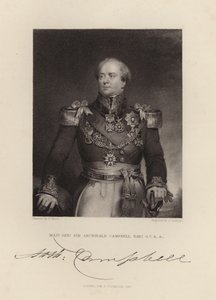 Tümgeneral Sir Archibald Campbell by English School