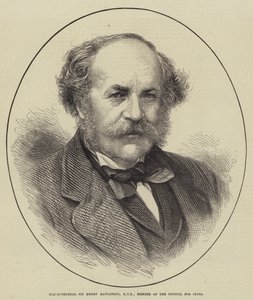 Tümgeneral Sir Henry Rawlinson, KCB, Hindistan Konseyi Üyesi (gravür) by English School
