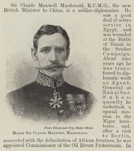 Binbaşı Sir Claude Maxwell Macdonald (gravür) by English School