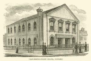 Manchester-Street Şapeli, Oldham (gravür) by English School