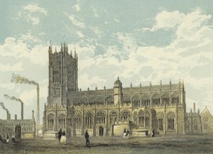 Manchester Katedrali, Güney Doğu Görünümü by English School