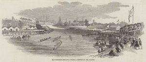 Manchester Regatta (gravür) by English School