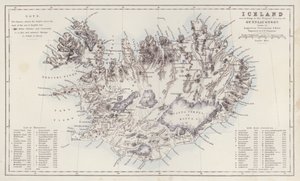 Harita: Augustus Petermann tarafından çizilen Gunnlaugsson