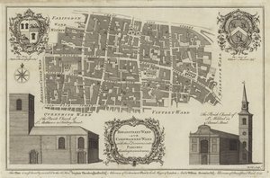 Bread Street Ward ve Cordwainers Ward, Londra Haritası