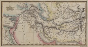 Nuh, İbrahim ve İsrail Krallarının Tarihlerinde bahsedilen Ülkeler Haritası (renkli gravür) by English School