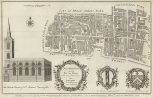 Queenhithe ve Vintry koğuşları, Londra Haritası
