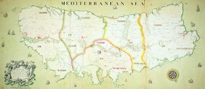 Minorka Adası Haritası, c.1740