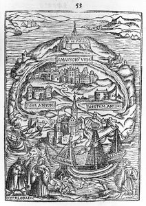 Ütopya Adası Haritası, Kitap ön sayfası, 1563 by English School
