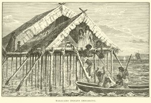 Maracaibo Kızılderilileri gemiye biniyor by English School