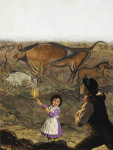 Marcelino Sanz de Sautuola (1831-88) ve kızı Maria Altamira