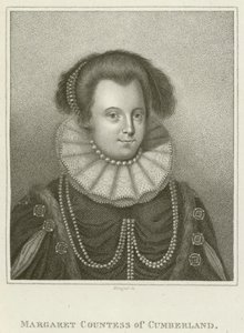Margaret, Cumberland Kontesi (gravür) by English School