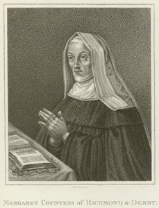 Margaret, Richmond Kontesi ve Derby (gravür) by English School