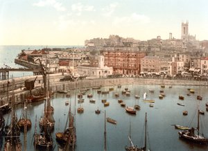 Limandan Margate (el boyaması fotoğraf) by English School