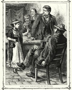 Maria Louisa Charlesworth ve Kaçak Avcı (gravür) by English School