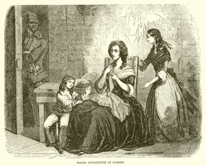 Marie Antoinette Hapishanede by English School