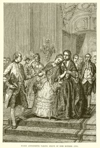 Marie Antoinette annesinden ayrıldı by English School