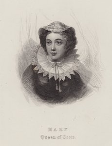 Mary, İskoç Kraliçesi (gravür) by English School