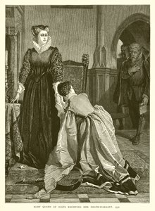 İskoç Kraliçesi Mary, Ölüm Emrini alırken, 1557 by English School