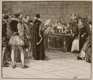İskoç Kraliçesi Mary, sonunun haberini alıyor, Cassells Illustrated History of England