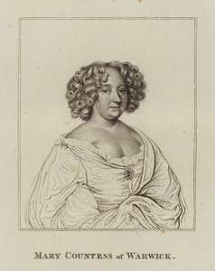 Mary Rich, Warwick Kontesi (gravür) by English School