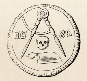 Maestricht Marangozlarının Masonik Mührü, 1682 tarihli, Thomas C. Jack, Londra, 1883 tarafından yayınlanan 