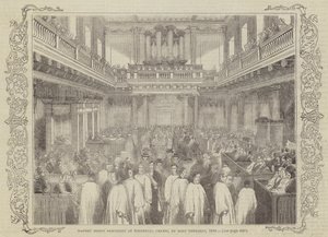 1844 Kutsal Perşembe günü Whitehall Şapeli