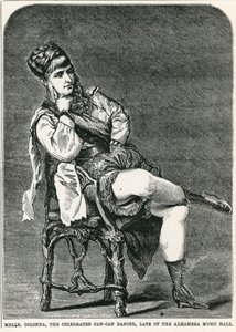 Mdlle Colonna, ünlü can-can dansçısı, Londra