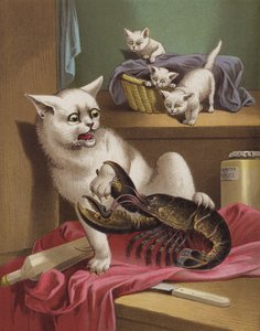 Meg ve Istakoz (chromolitho) by English School