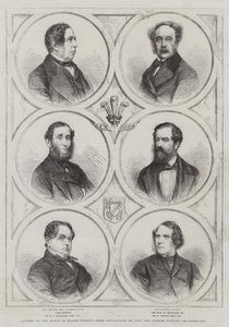 Galler Prensi Konseyi üyeleri (gravür) by English School